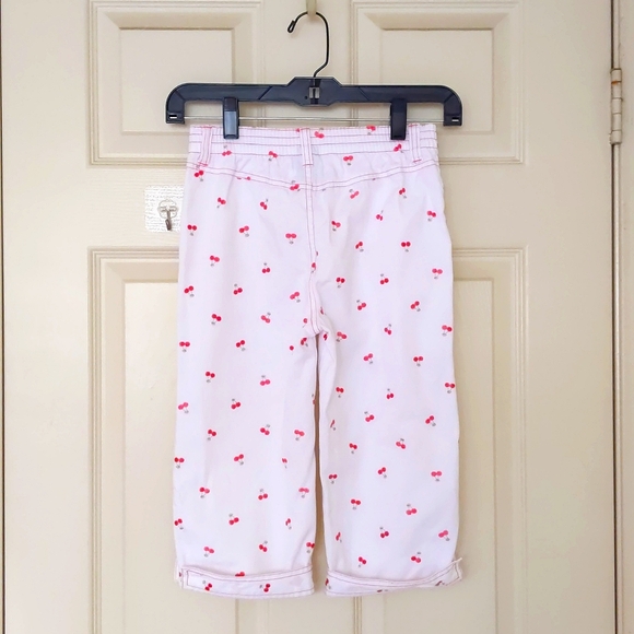 High Sierra 100% Cotton Pant with Embroidered Pink Cherries & Two Front Pockets - Picture 2 of 5